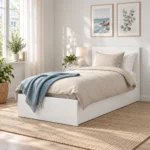 ⁦سرير وايت 100 سم – White Bed 100 cm⁩ - الصورة ⁦4⁩
