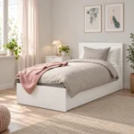 ⁦سرير وايت 100 سم – White Bed 100 cm⁩ - الصورة ⁦3⁩