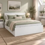 ⁦سرير وايت 160 سم – White Bed 160 cm⁩ - الصورة ⁦3⁩