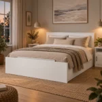 ⁦سرير وايت 160 سم – White Bed 160 cm⁩ - الصورة ⁦2⁩