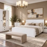 ⁦سرير وايت 180 سم – White Bed 180 cm⁩ - الصورة ⁦3⁩
