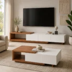 ⁦طقم لاين: ترابيزة ووحدة تليفزيون – Line Collection⁩ - الصورة ⁦2⁩