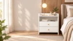 ⁦كمود وايت ستاند – White Stand Nightstand⁩ - الصورة ⁦5⁩