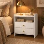 ⁦كمود وايت ستاند – White Stand Nightstand⁩ - الصورة ⁦4⁩