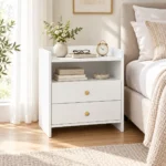⁦كمود وايت ستاند – White Stand Nightstand⁩ - الصورة ⁦3⁩