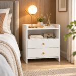 ⁦كمود وايت ستاند – White Stand Nightstand⁩ - الصورة ⁦2⁩